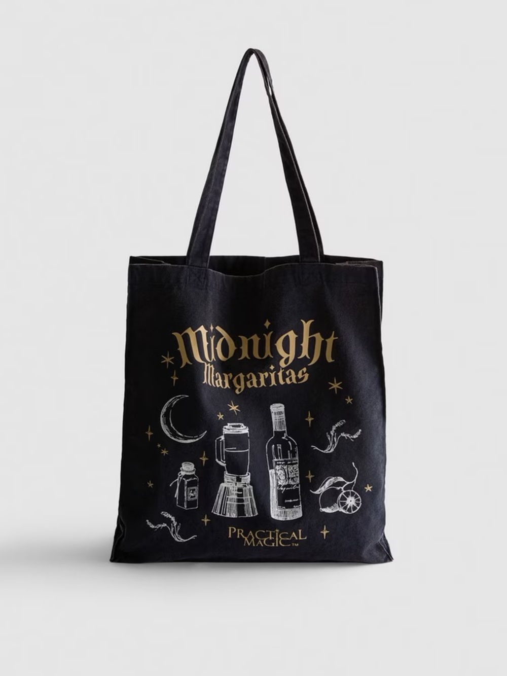 Practical Magic Graphic Tote Bag dark washed blue movie fandom